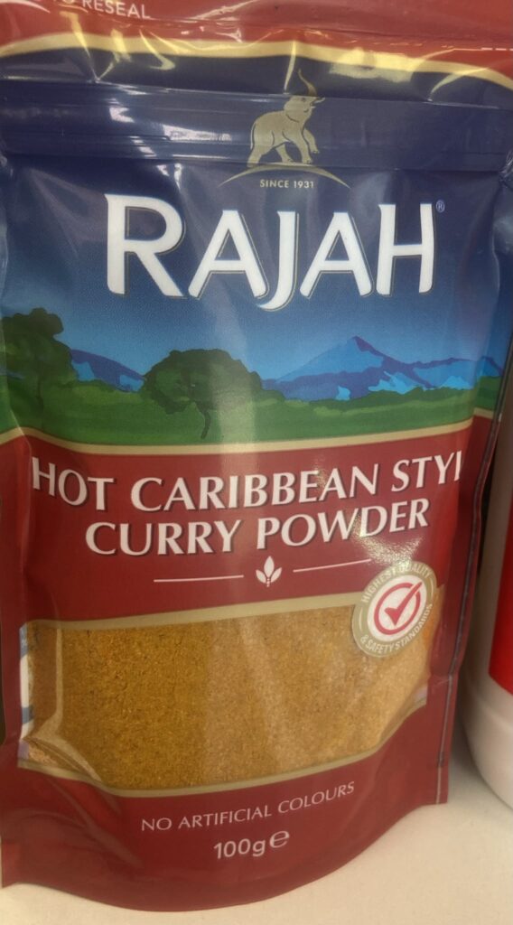 Rajah Hot Caribbean Style Curry Powder 100g | Since 1931 | No Artificial Colours